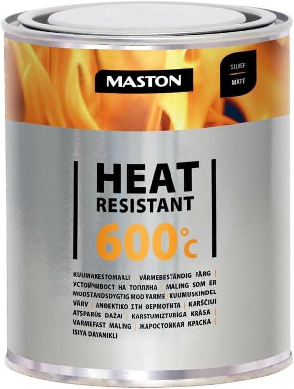 Maston Paint Heat-Resistant Silver Matt +600 C 1l
