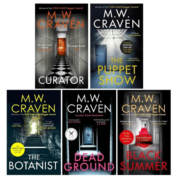 Constable Washington Poe and Avison Fluke Series 5 Book Set By M W Craven - Black Summer & more