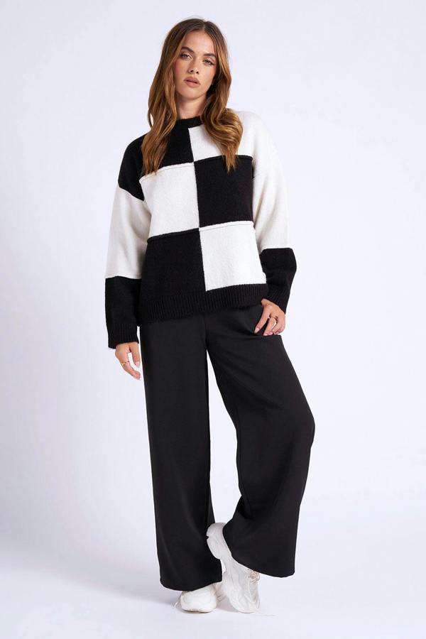 Urban Bliss Col Block Exposed Seam Jumper