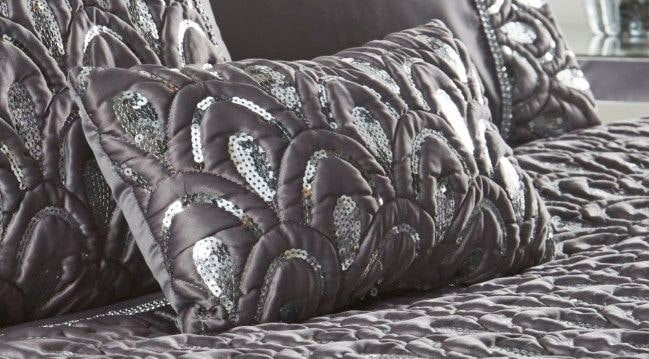 Portfolio Home Crystal Diamante Sequined PETITE Cushion