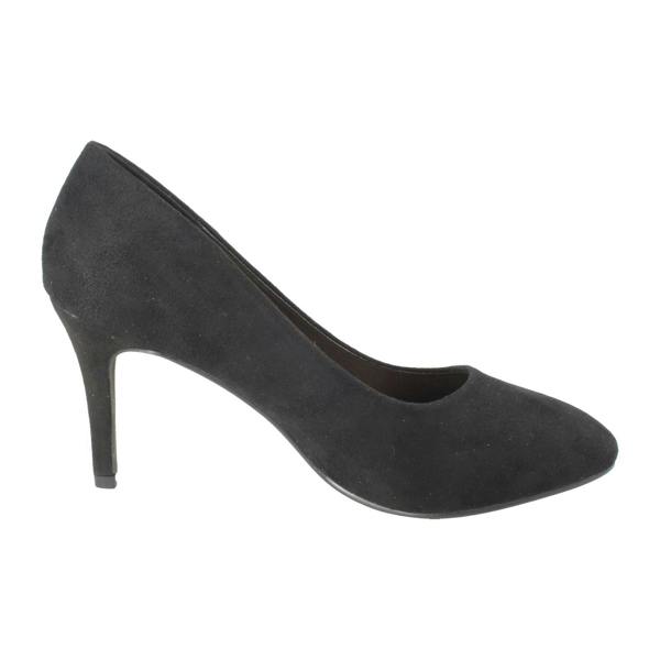 Spot On Ladies Spot On Wide Fit 8cm High Heel Court Shoes F90148
