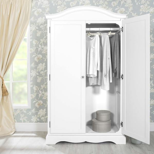 Statement Furniture Romance Double Wardrobe with Crystal Handles. Full Hanging French Style Storage