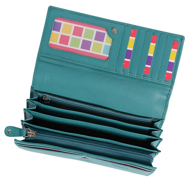 SADDLER Large Leather Multi-Section Purse "Grace" – Handmade by Saddler | RFID Protected & Gift Boxed