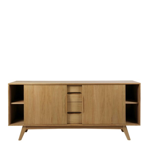 Wyld Haus Mossbloom Oak 2 Door 4 Drawers Sideboard