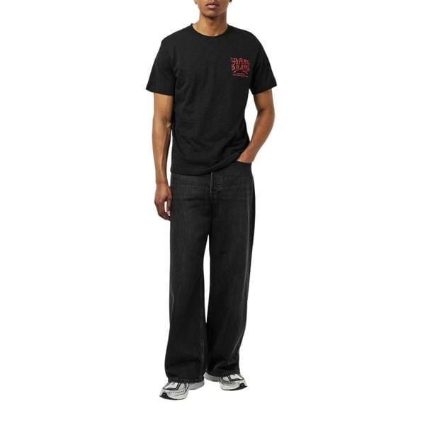 Replay Mens Back Jeans Logo T-Shirt - Black - 
