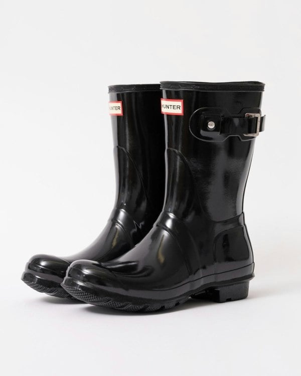 Hunter Womens Original Short Gloss Wellington Boots