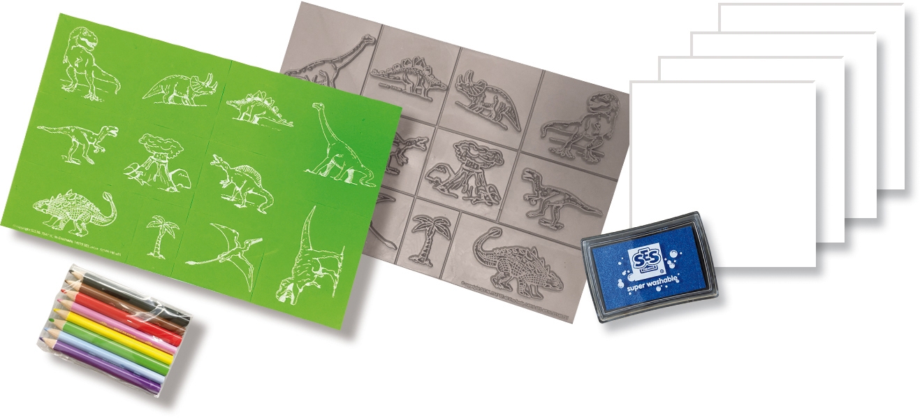 Dino SES Creative Stamp set dinosaur