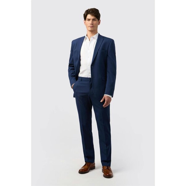 Limehaus Regular Fit Blue Stretch Jacket