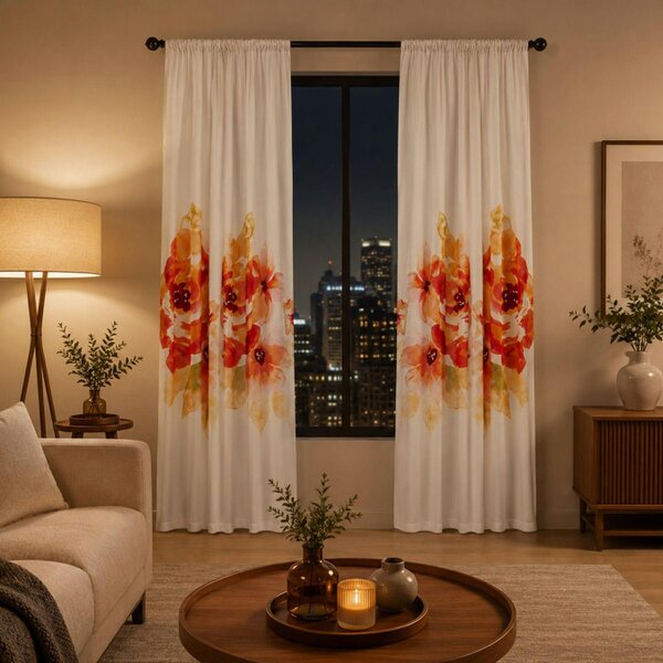 Smart Living Grace Curtain - Multi - 66"x72"