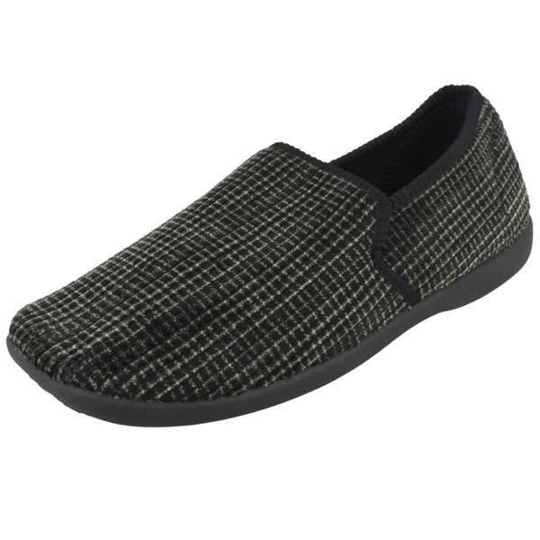 Spot On Mens Spot On Chequered Full Slipper X2034