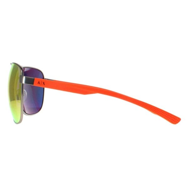 Armani Exchange Sunglasses AX2047S 60456Q Silver Orange Mirror