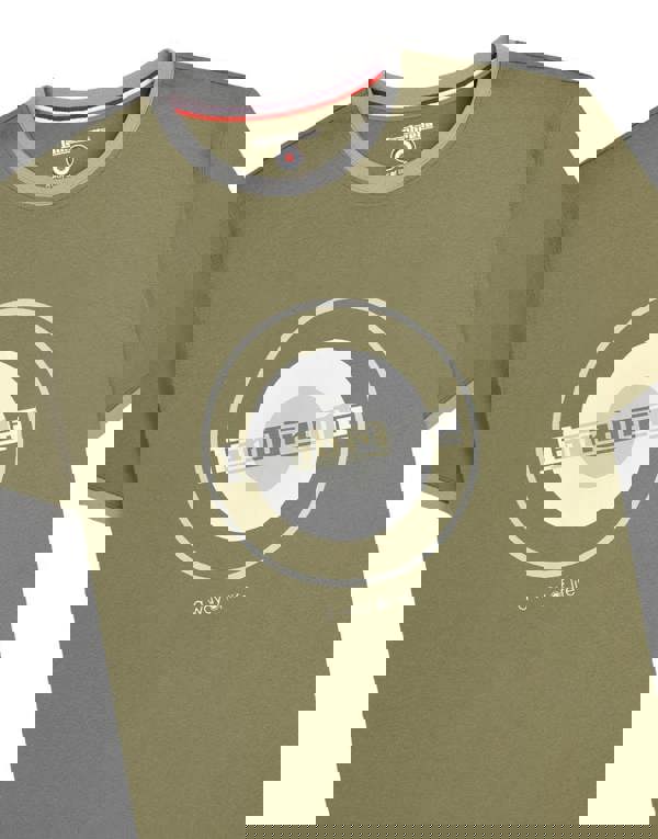 Lambretta Mens Target Ringer Casual Retro SKA Ringer Logo T-Shirt