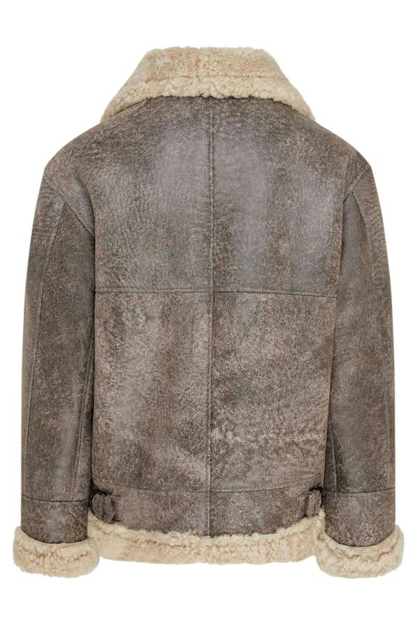Infinity Leather Mens B3 WW2 Sheepskin Leather Flying Aviator Jacket-Houston