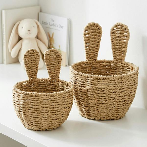 Garden Greatness Duo Decorative Rabbit Storage Baskets