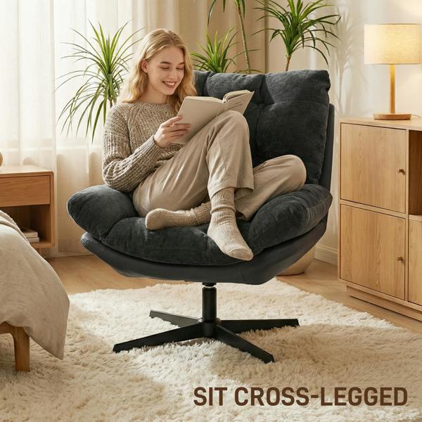 Accent Chair with Ottoman