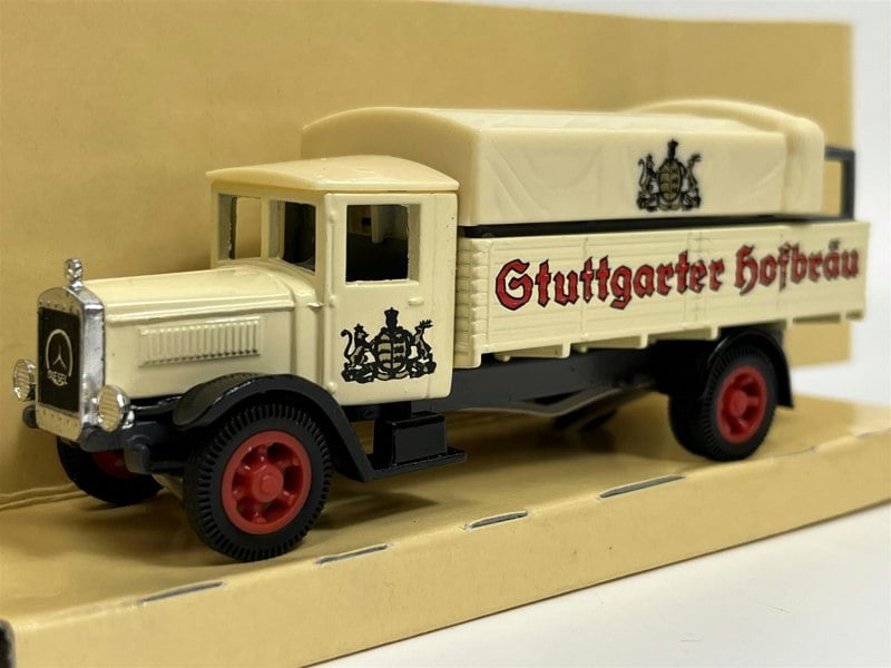 MCSlots Mercedes Benz L5 Lorry 1932 Gtuttgarter Hofbrau Models Of Yesteryear 1:69 Matchbox Y6D S5