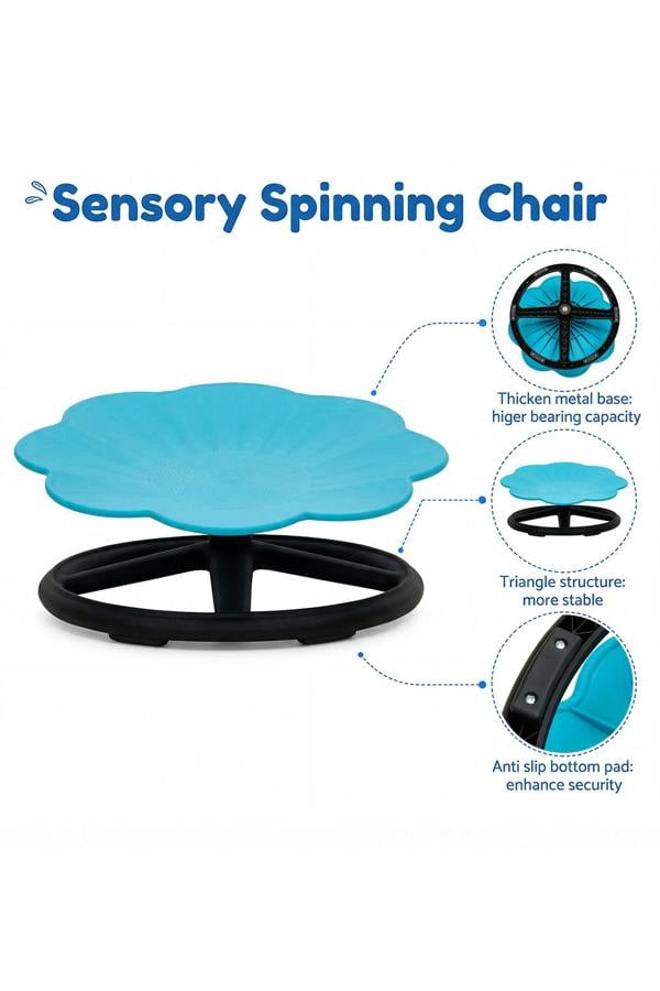Living and Home Flower Sensory Balance Training Spinning Chair for Kids