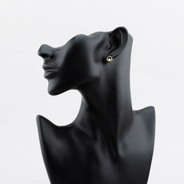 T. H. Baker Gold Plated 0.25ct Lab Grown Diamond Open Circle Stud Earrings LGE24779-25