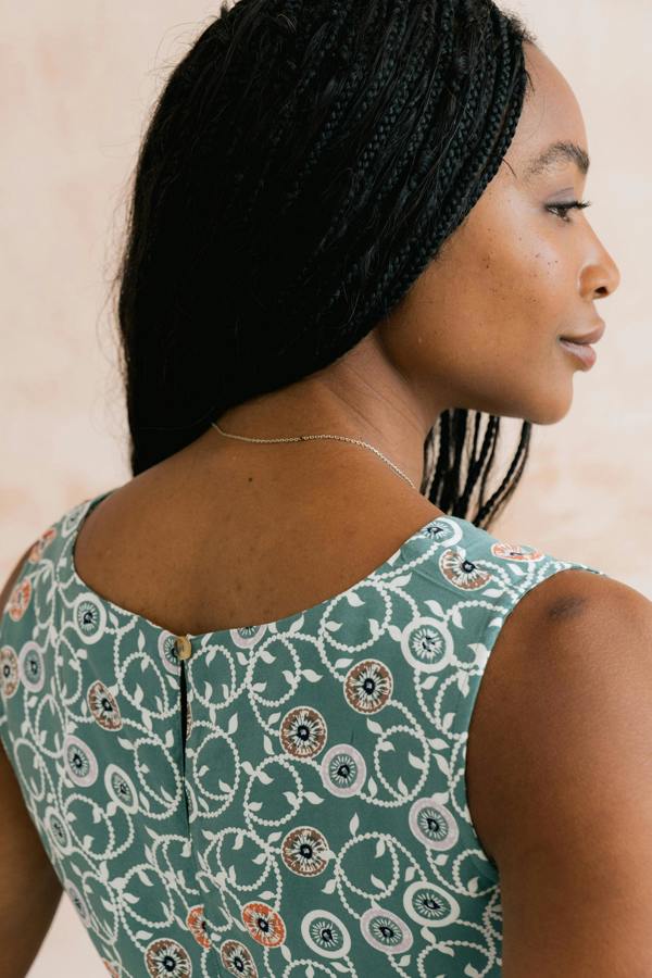 Lily & Me Sea Breeze Print Vest Ocean