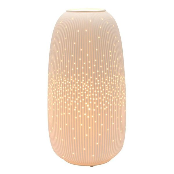 Hestia White Tall Ribbed Table Lamp