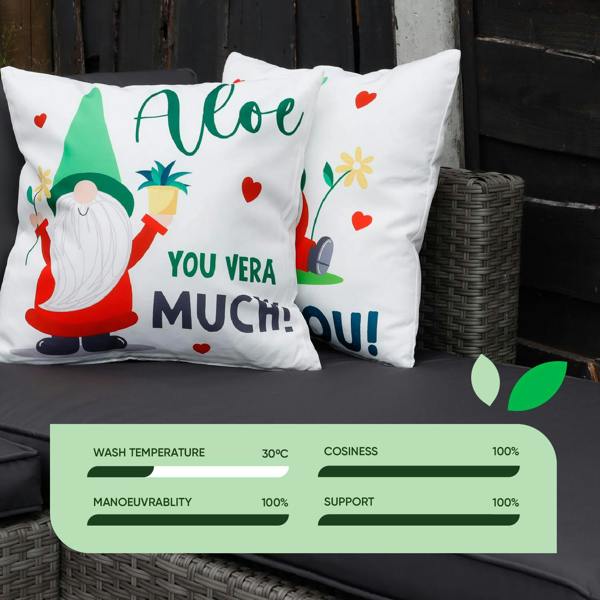 Gardenwize Pair of Outdoor Scatter Cushions – Gonk Design