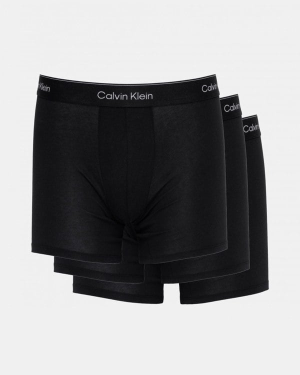 Calvin Klein 3 Pack Mens Boxer Briefs - Black - CHO - Designer Mens Underwear