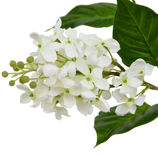 Wyld Haus Set of 3 Artificial Flowers White Lilac Stems