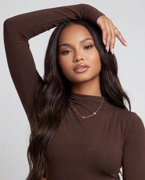 Elk & Bloom 14K Gold Lucky Clover Choker Necklace