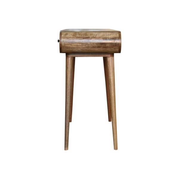 Wyld Haus De Vence Oak Mango Wood Round Dressing Table 3 Drawers