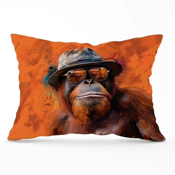 Warren Reed Orangutan In Glasses Cushions