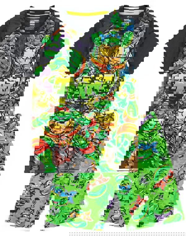 Teenage Mutant Ninja Turtles Boys Green Short Sleeve Short Leg Pyjama Set