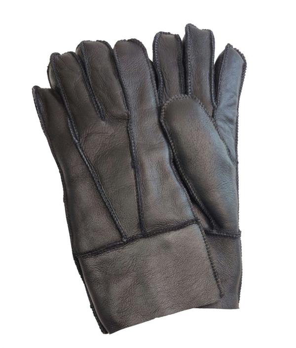 Infinity Leather Unisex Sheepskin Leather Gloves with Roll Up/Down Cuff