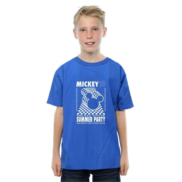 Disney Boys Mickey Mouse Summer Party T-Shirt - Royal Blue