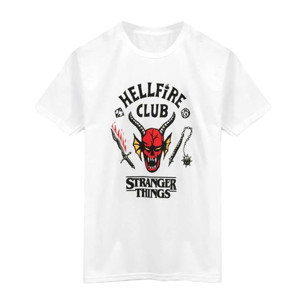 Stranger Things Childrens/Kids Hellfire Club T-Shirt - White - 