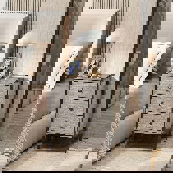 Swish Furniture Alva 3 Drawer Bedside