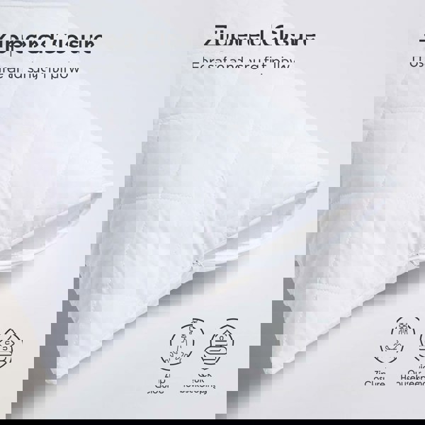 HOMESCAPES King Size Quilted Pillow Protector, Pack of 2