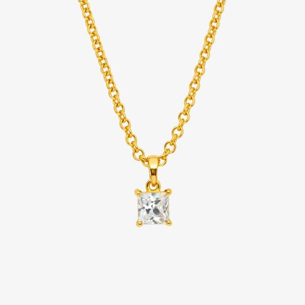 Uchi & Soto Shikaku Gold Stone Pendant Necklace