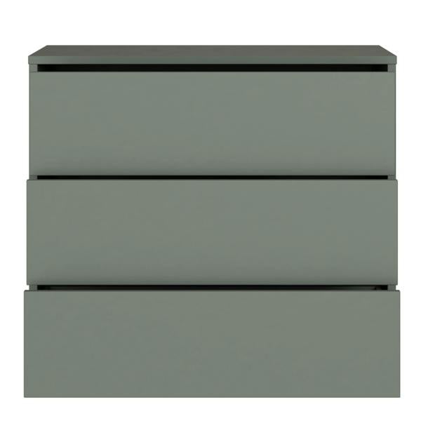 Alice Springs 3 Drawer Chest With Push-to-Open in Sage Green