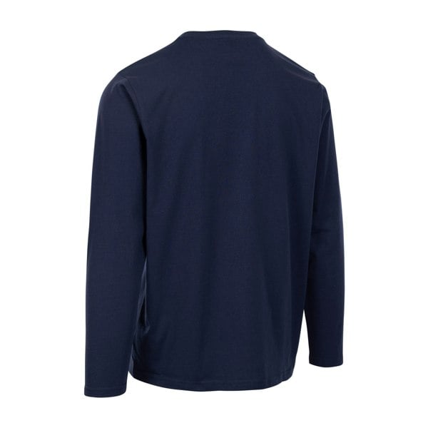 Trespass Mens Flinder Printed Long-Sleeved T-Shirt - Navy