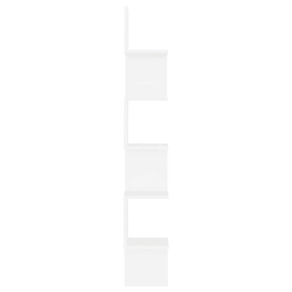 Berkfield Wall Corner Shelf White 20x20x127.5 cm Engineered Wood