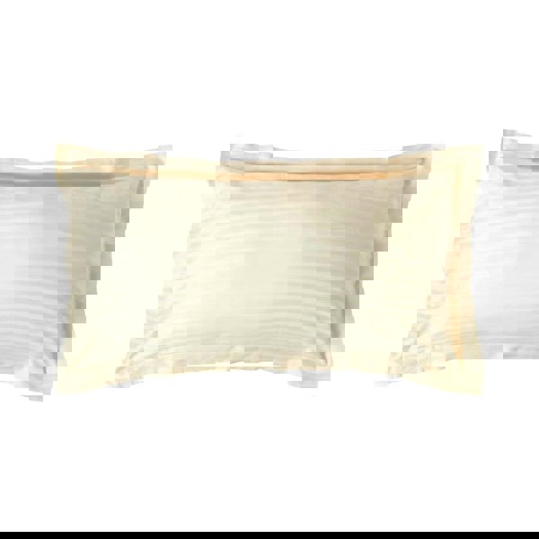 HOMESCAPES Silky 330 TC Egyptian Cotton Satin Stripe Oxford Pillowcase, King Size