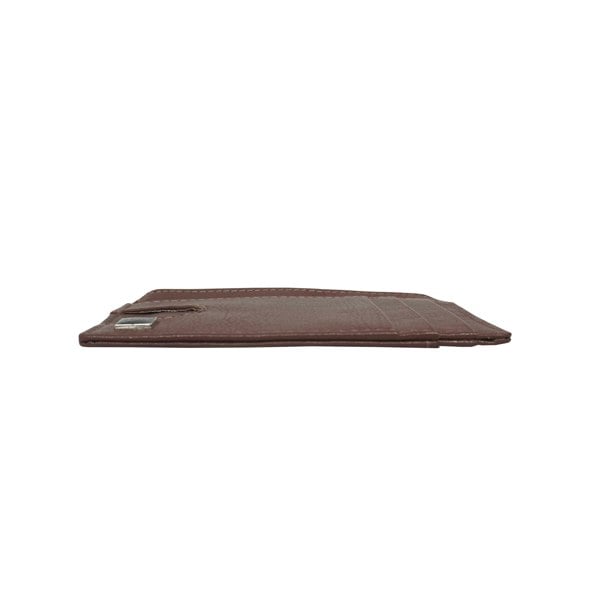 Assots London 'LYNN' Brown Real Leather Slim Credit Cardholder Case