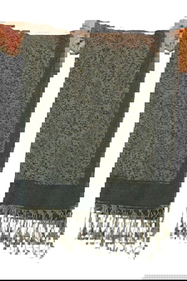 Paulo Due Paisley Jacquard Fine Pashmina Shawl Wrap