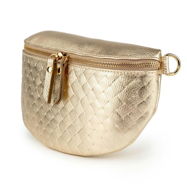 Elie Beaumont Woven Sling Bag Gold - Midi size