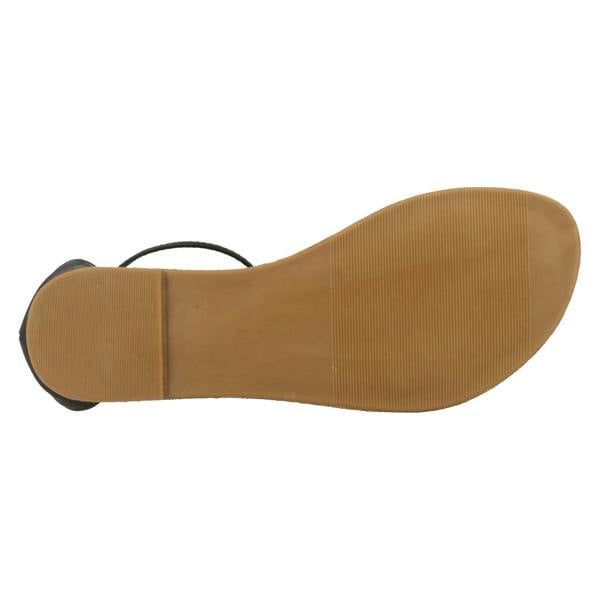 Spot On Ladies Spot On T-Bar Ankle Strap Summer Sandals