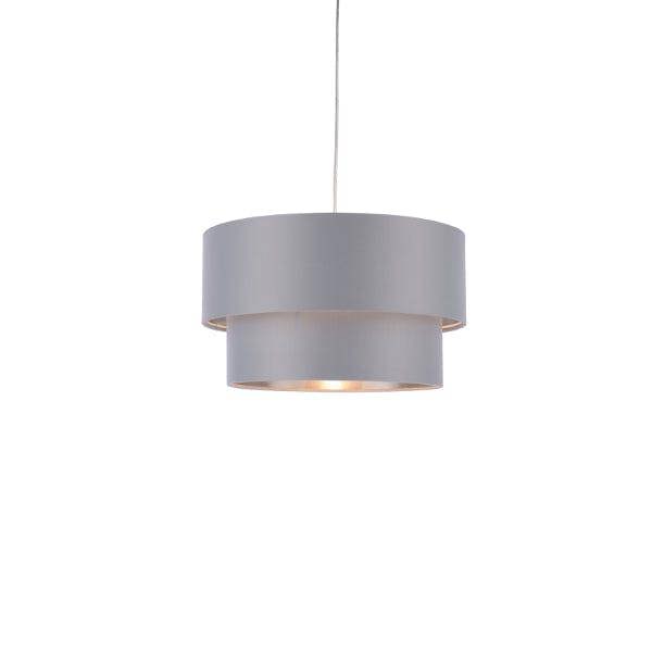 Pagazzi Lighting Rute Grey & Silver Pendant Shade