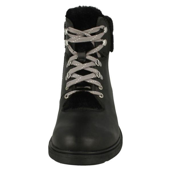 Clarks Girls Clarks Faux Fur Detailed Ankle Boots Astrol Hiker K