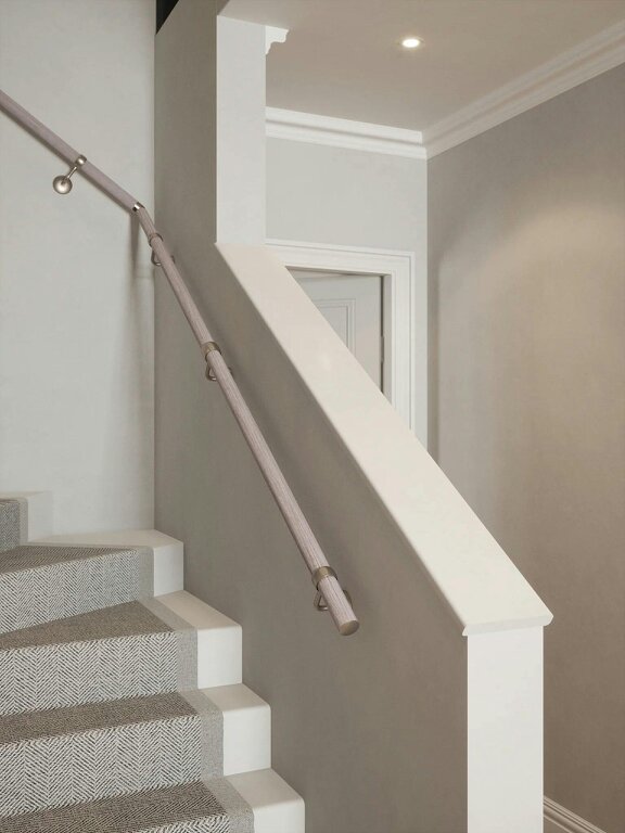 Handrails Direct Pattingham Grey Wood Single Winder Handrail