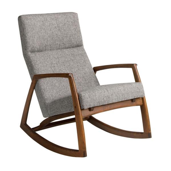 Angel Cerdá Grey fabric rocking chair 5106