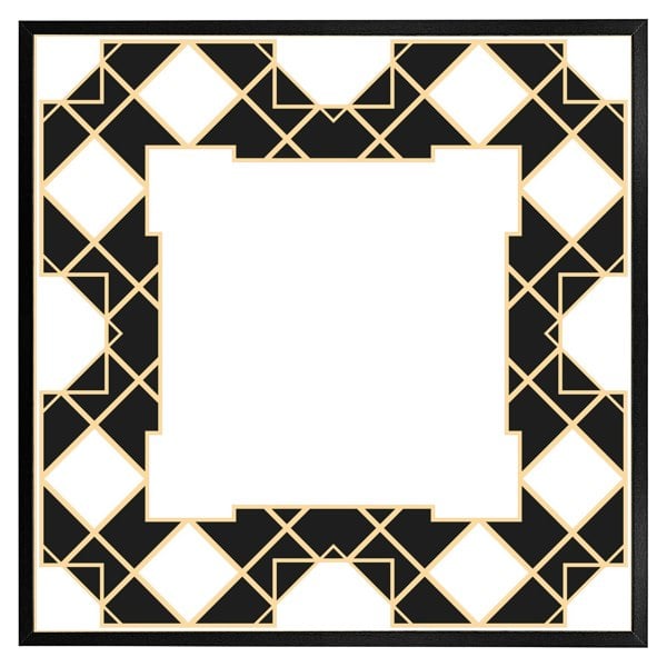 Benjamin Tate Design Art dco diamond border (Picutre Frame)